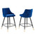 Performance Velvet Counter Stool Set Of 2 By Modernway 5 4594 14 5 4594 14