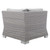 Sunbrella Outdoor Patio Wicker Rattan Corner Chair By ModernWay 5-3970-12-GRY