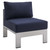 3 Piece Sunbrella Fabric Outdoor Patio Aluminum Set By ModernWay 5-4312-19-NAV-SET