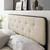 Tufted Fabric And Wood Queen Headboard By ModernWay 13-6234-2-BEI