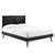 Wood Queen Platform Bed With Splayed Legs By Modernway 13 6382 2 13 6382 2