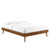 Wood Queen Platform Bed With Splayed Legs By ModernWay 13-6388-23-BEI