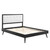 Wood King Platform Bed With Splayed Legs By ModernWay 13-6638-2-WHI