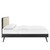 Wood Full Platform Bed With Splayed Legs By ModernWay 13-6646-2-BEI