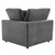 5-Piece Down Filled Overstuffed Performance Velvet Sectional Sofa By ModernWay 5-4822-7