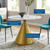 40" Artificial Marble Dining Table By ModernWay 5-5335-7-WHI