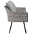3 Piece Outdoor Patio Wicker Rattan Loveseat And Armchair Set By ModernWay 5-3175-7-7-SET