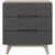 Three-Drawer Chest Or Stand By ModernWay 13-6074-14-GRY