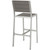 Outdoor Patio Aluminum Armless Bar Stool By ModernWay 5-2255-19-GRY