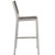 Outdoor Patio Aluminum Armless Bar Stool Set Of 2 By ModernWay 5-3156-19-GRY-SET