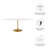 78" Oval Faux Marble Dining Table By ModernWay 5-3257-7-WHI