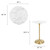 28" Round Faux Marble Bar Table By ModernWay 5-3264-7-WHI