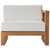 Outdoor Patio Right-Arm Chair By ModernWay 5-4123-14-WHI