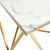 Gold Metal Stainless Steel End Table By ModernWay 5-4206-7-WHI