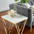 Gold Metal Stainless Steel End Table By ModernWay 5-4206-7-WHI