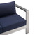 3 Piece Sunbrella Fabric Outdoor Patio Aluminum Set By ModernWay 5-4313-19-NAV-SET