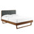 Wood Full Platform Bed With Angular Frame By Modernway 13 6643 23 Cha 13 6643 23 Cha