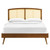 Cane And Wood King Platform Bed With Splayed Legs By ModernWay 13-6702-23