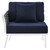 Outdoor Patio Aluminum Left-Facing Armchair By ModernWay 5-5565-23-NAV