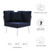 Outdoor Patio Aluminum Corner Chair By ModernWay 5-5567-23-NAV