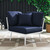 Outdoor Patio Aluminum Corner Chair By ModernWay 5-5567-23-NAV