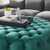 Tufted Button Large Round Performance Velvet Ottoman By ModernWay 5-5469-20