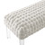 Woven Performance Velvet Ottoman By ModernWay 5-5037-23