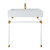 32" Acrylic Wall-Mount Bathroom Vanity By ModernWay 5-5539-1-WHI