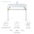 40" Silver Stainless Steel Wall-Mount Bathroom Vanity By ModernWay 5-5546-19-WHI
