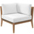 Outdoor Patio Teak Wood Sofa By ModernWay 5-6120-7-WHI