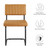 Vegan Leather Dining Side Chairs Set Of 2 By ModernWay 5-6470-2-TAN