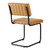 Vegan Leather Dining Side Chairs Set Of 2 By ModernWay 5-6470-2-TAN