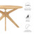 47" Round Wood Dining Table By ModernWay 5-3847-15