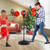 Kids Adjustable Stand Punching Bag Toy Set With Boxing Glove Red Ty564096 By Cw