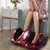 Therapeutic Shiatsu Foot Massager With High Intensity Rollers Dark Red Hw50807Re By Cw