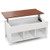 Coffee Table With Hidden Storage Compartment-White HW65716WH By CW
