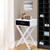 Modern X-Shape Accent Side End Table-Black HW55474 By CW
