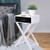 Modern X-Shape Accent Side End Table-Black HW55474 By CW
