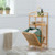 Tilt-Out Bamboo Laundry Hamper With 2-Tier Shelf And Removable Liner-Natural HW66588NA By CW