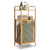 Tilt-Out Bamboo Laundry Hamper With 2-Tier Shelf And Removable Liner-Natural HW66588NA By CW