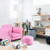 Kids Single Armrest Couch Sofa With Ottoman Hw54198Pi By Cw