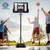 Height Adjustable Portable Shatterproof Backboard Basketball Hoop With 2 Nets SP36171 By CW