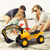 Ride On Push Car Bulldozer Digger Toy With Safety Helmet And Working Shovel TY342975 By CW