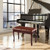 Solid Wood Pu Leather Piano Bench With Storage Brown Jv10319Cf By Cw