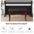 Solid Wood Pu Leather Piano Bench With Storage-Brown JV10319CF By CW