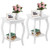 Set Of 2 Accent Side Tables With Shelf HW65646WH-2 By CW