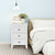 Nightstand End Beside Table Drawers Modern Storage Bedroom Furniture White Hw61313Wh By Cw