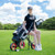 Foldable 3 Wheels Push Pull Golf Trolley With Scoreboard Bag Red Sp37200Re By Cw