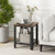 Industrial End Table 2 Tier Side Table Black Hw61493Bk By Cw