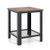 Industrial End Table 2-Tier Side Table-Black HW61493BK By CW